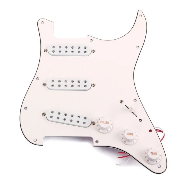 3-ply SSS Electric Guitar Loaded Prewired Pickup Pickguard for Electric Guitar