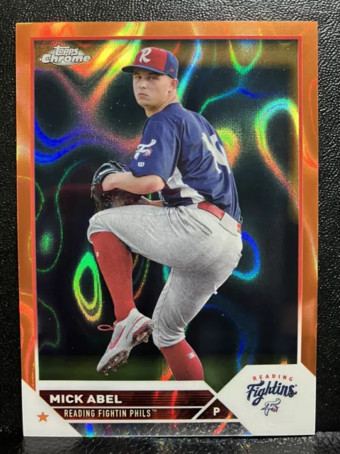 2023 MICK ABEL Topps Pro Debut Baseball Orange Lava Refractor #PDC-86 24/25 MLB