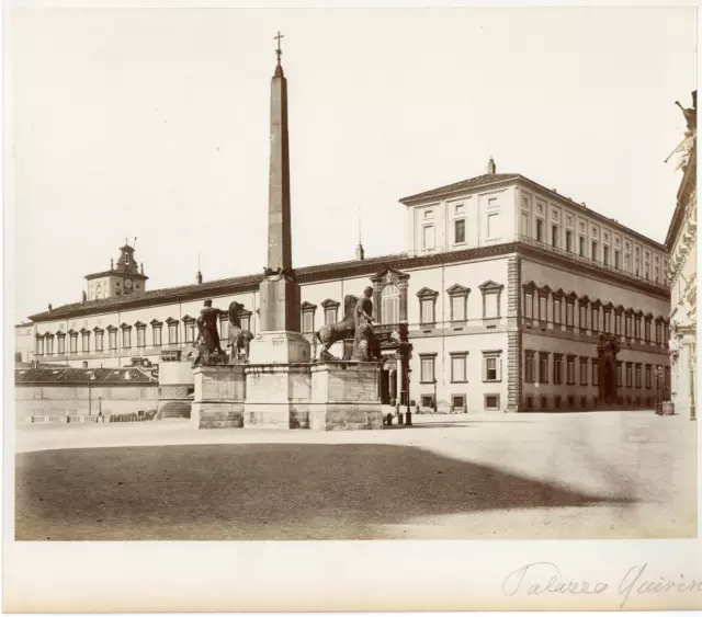 Italie, Roma, Palazzo Quirinale  Vintage albumen print.  Tirage albuminé  20