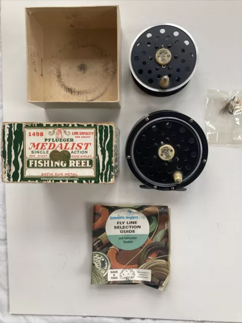 VINTAGE PFLUEGER MEDALIST 1498 Fly Fishing Reel With Extras! +++ SEE  PICTURES $48.07 - PicClick CA