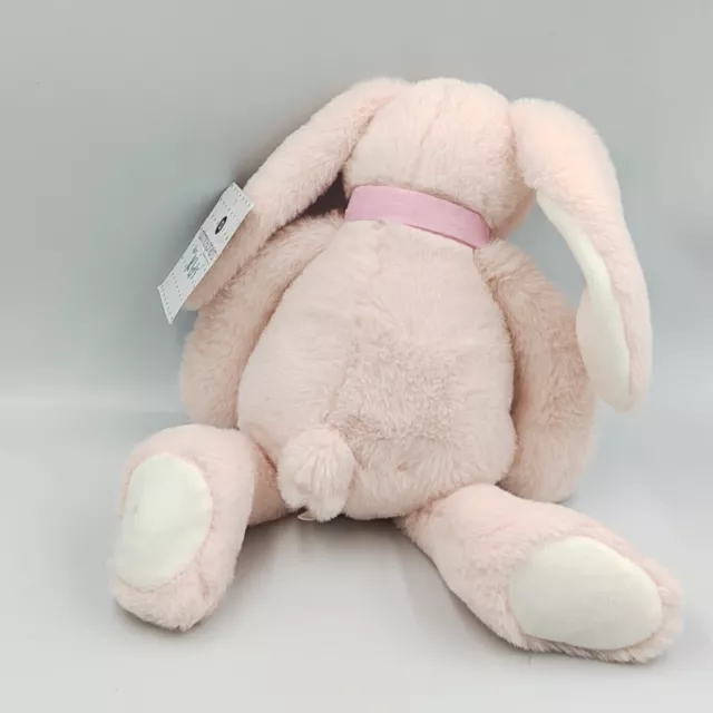 Doudou peluche lapin rose noeud ATMOSPHERA  - 32848 2