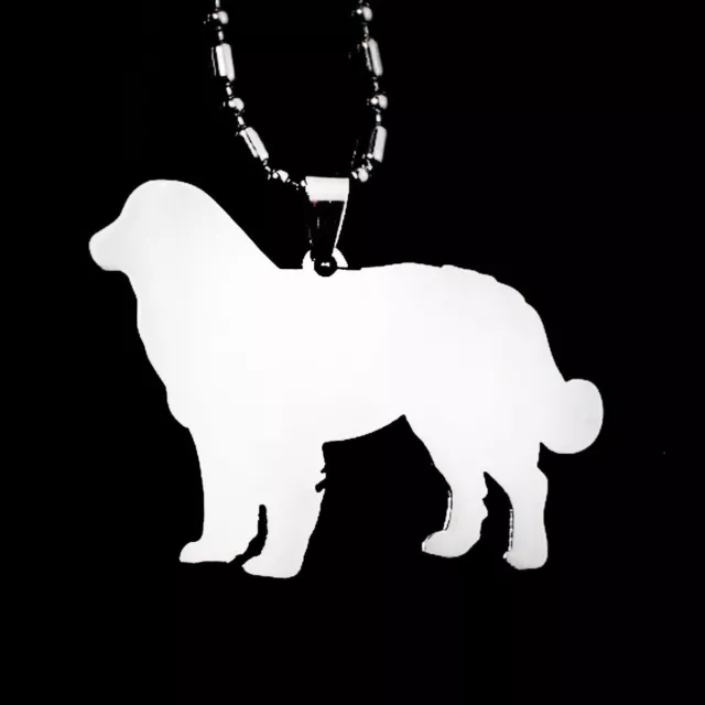 Stainless Steel Bernese Mountain Dog Berner Sennenhund Cattle Dog Charm Pendant