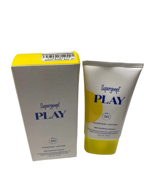 Supergoop! Play Everyday Lotion SPF50 1.5oz Sealed In Box 06/24