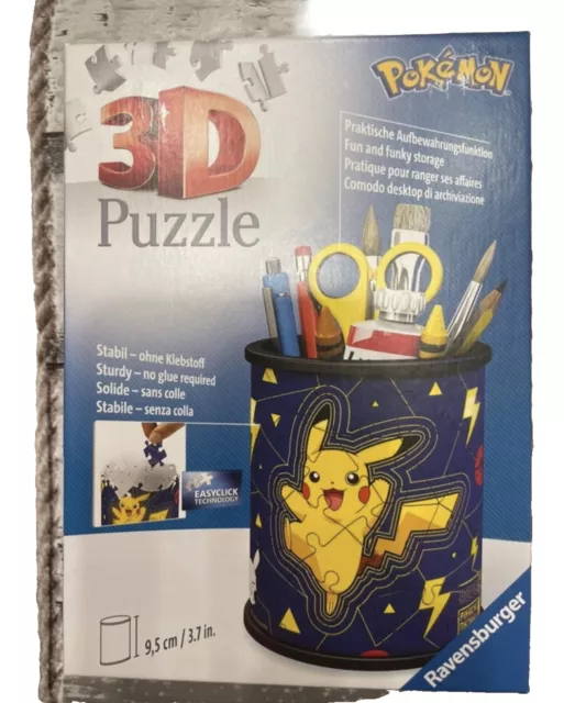 PUZZLE POKEMON - Portapenne puzzle 3D 54 pezzi - Ravensburger EUR 6,12 -  PicClick IT