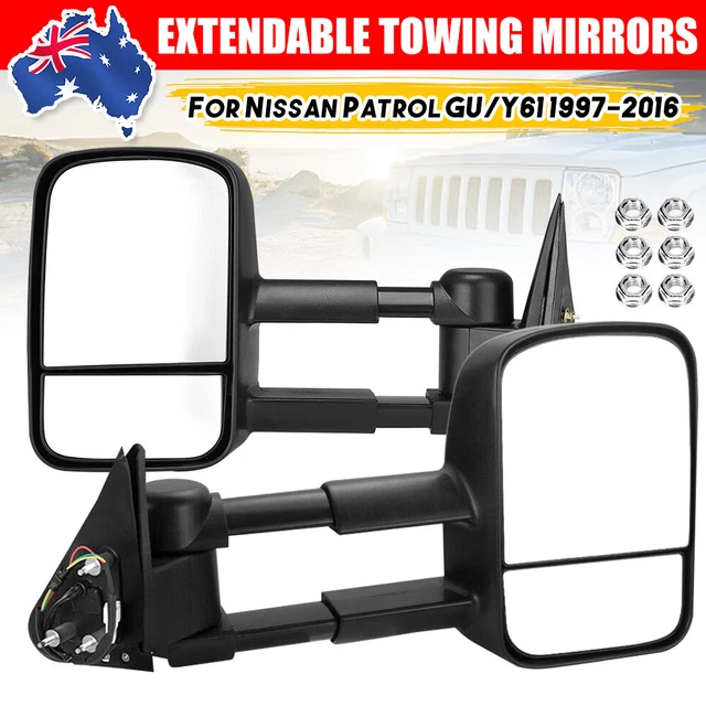 EXTENDABLE TOWING MIRRORS for Nissan Patrol GU Y61 19972016 Front Left