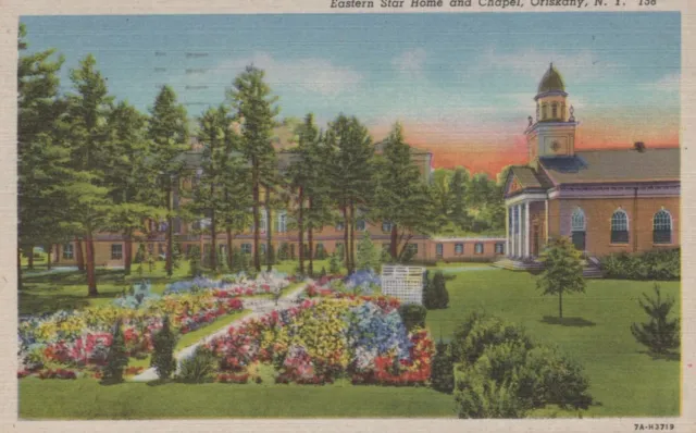 Eastern Star Home And Chapel Oriskany NY Posted Vintage Divided Back Post Card