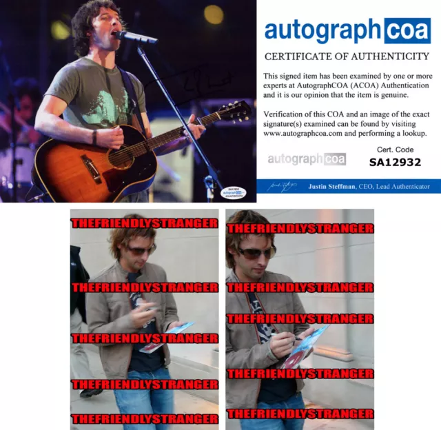 Singer JAMES BLUNT signed Autographed 8X10 Photo PROOF Your'e Beautiful COA ACOA