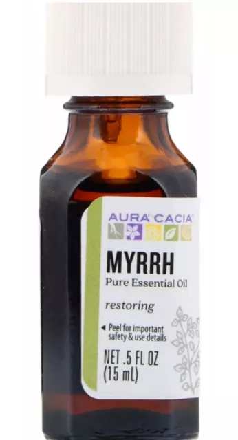 Aura Cacia Pure Essential Oil Myrrh - 0.5  fl oz NATURAL ORGANIC CRUELTY FREE