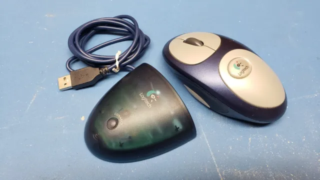 Logitech Cordless MouseMan Optical Mouse M-RM63 with USB Receiver C-BA4-MSE