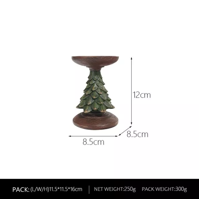 Albero di Natale Portacandele Resina Leggero Stile Europeo Ecologici Decorazione 3