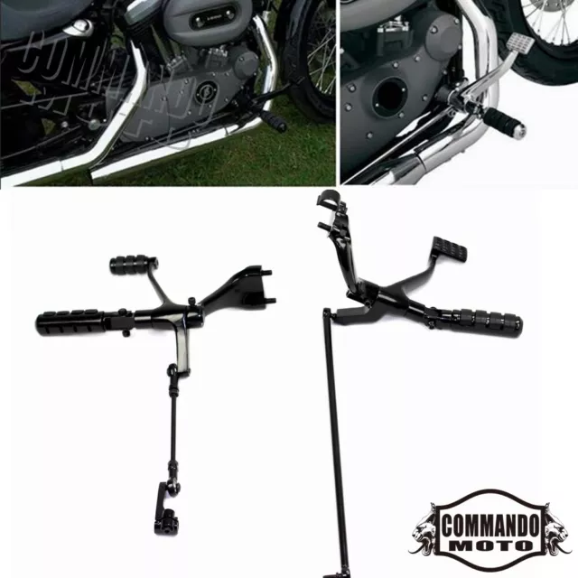 Forward Control Pegs Linkage Levers For Harley Sportster XL 883 1200 2004-2013