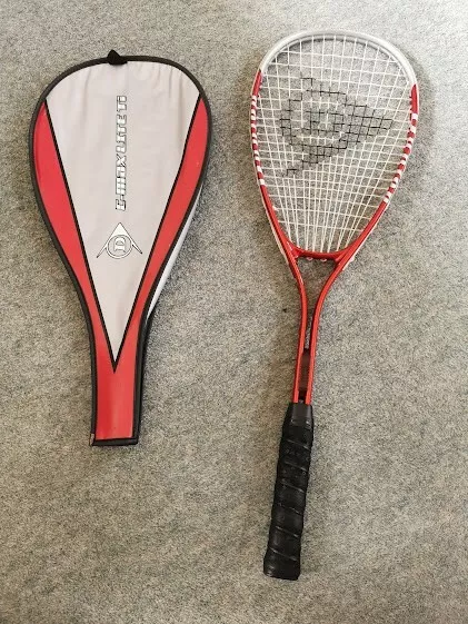 Dunlop C-MAX LITE TI Squash racket in  ready to play.