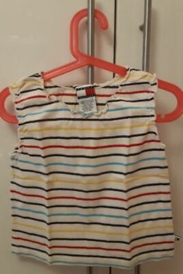 Top t-shirt canotta cotone righe colorate Tommy Hilfiger bimba bambina 5 anni