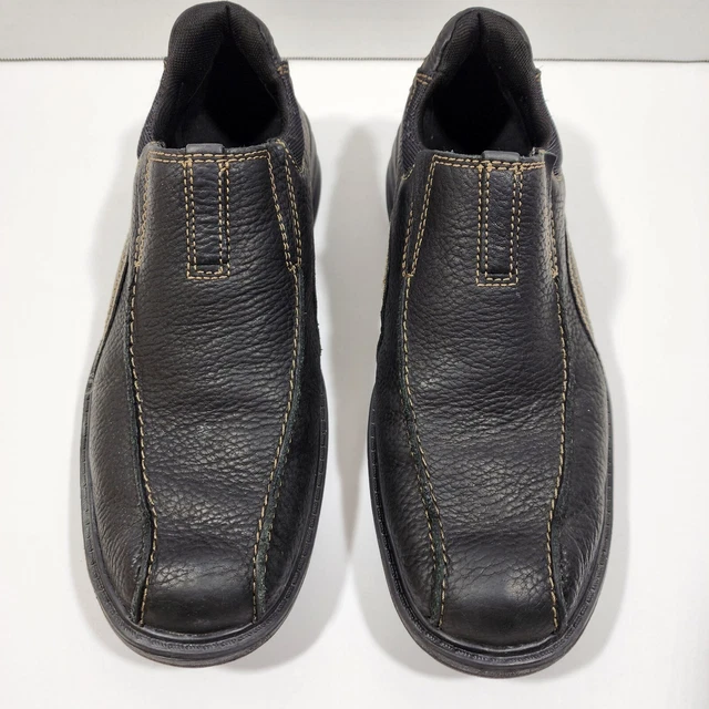 MENS CLARK S SHERWIN Way Oxford Leather Shoes Black 26103267 Size 12M 39.99 PicClick