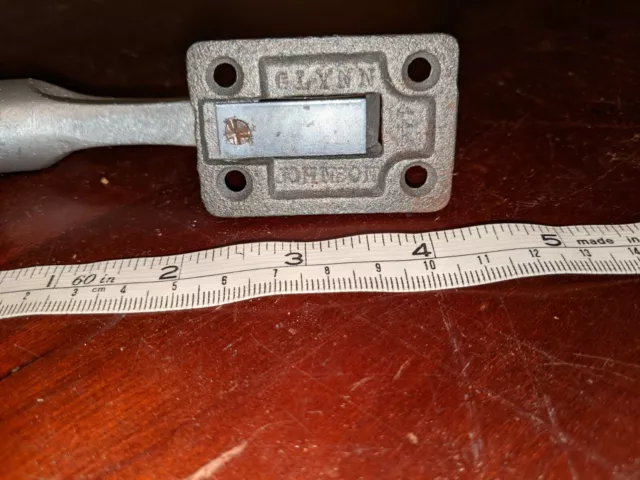 Glynn Johnson Kick Down Door Holder silver 5" NOS 3