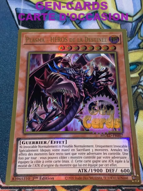 Occasion Carte Yu Gi Oh PLASMA - HEROS DE LA DESTINEE MGED-FR007 1ère édition