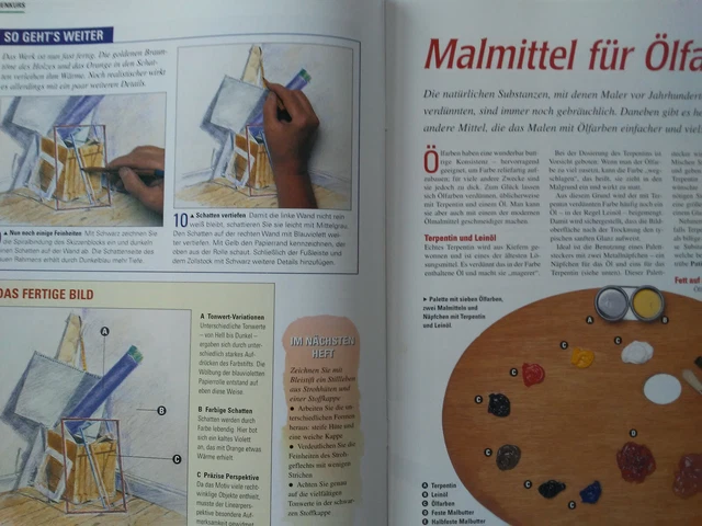 Ausgabe 25, Der Schritt-für-Schritt Kunstkurs, Malen und Zeichnen leicht gemacht