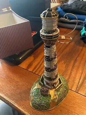 Victorian Enamelling  Alsan Co 10 INCH LIGHT HOUSE