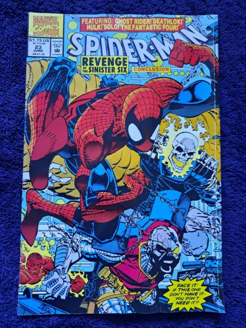 Marvel Spiderman: Revenge of the Sinister Six Comic 1993 (With Poster Cover)