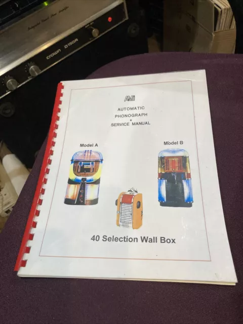 NEW! AMI Model A & B Service Manual Including 40 selection Wall Box & Stepper