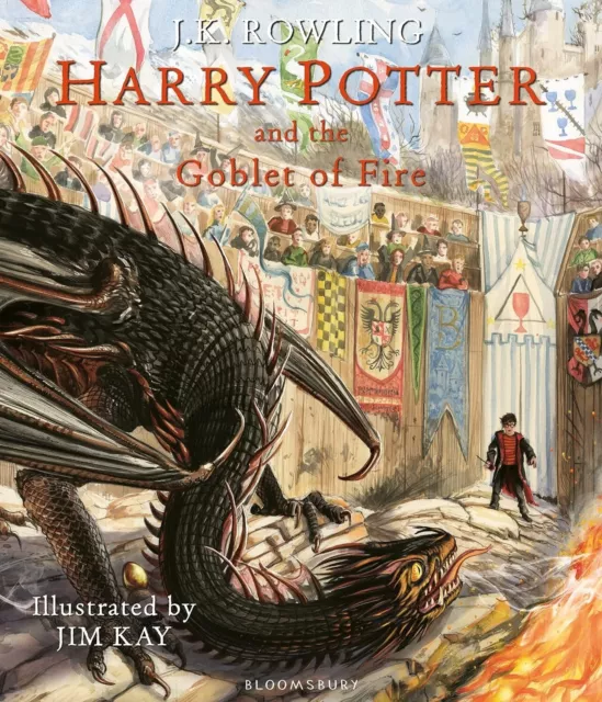 Harry Potter and the Goblet of Fire: Illustrated Edition by J.K. Rowling NEW AU