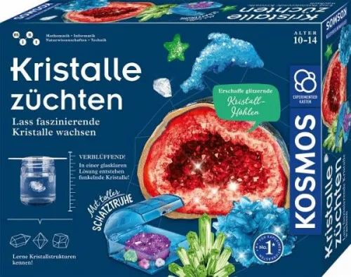 KOSMOS 645601 - Kristalle züchten, Mint-Experimentierkasten|von 10 bis 14 Jahren