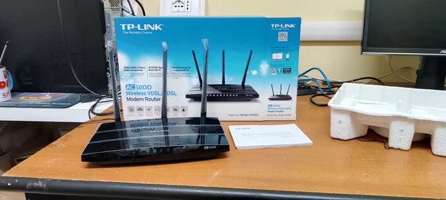 TP-Link Archer VR400 V1 AC1200 Modem Router (VDSL | FTTC | FTTS | ADSL)