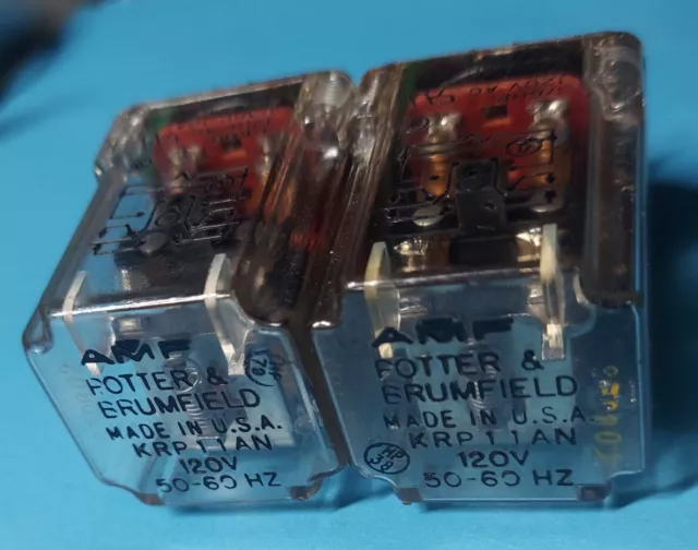 Potter & Brumfield KRP11AN Relay 120V 50-60Hz (Lot of 2)