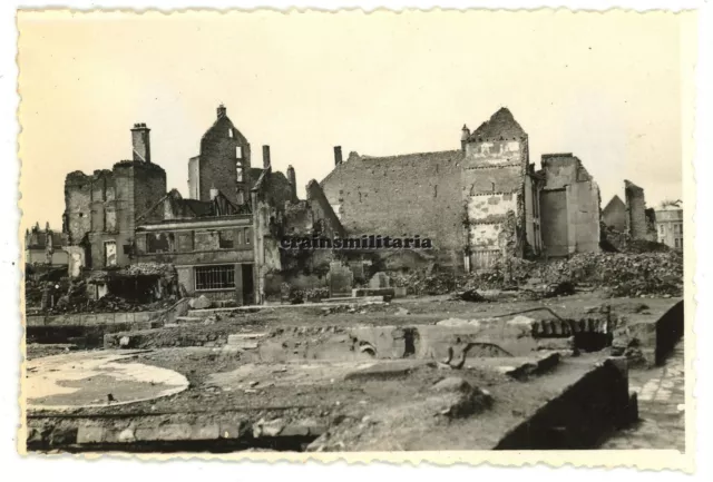 Orig. Foto zerstörtes SEDAN Maas Ardennen Frankreich 1940