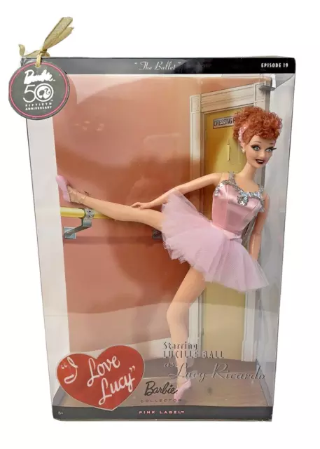 I Love Lucy Barbie Doll THE BALLET Pink Label New  collectable NRFB