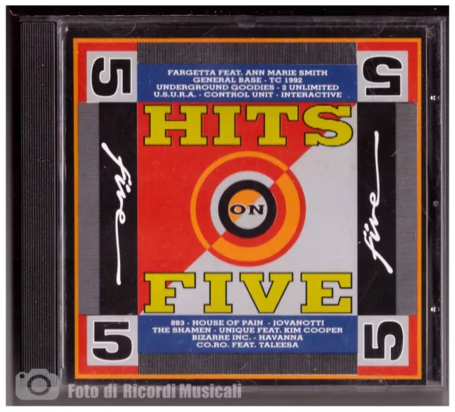 HITS ON FIVE 5 Anno 1992 883 Co.ro Fargetta Jovanotti General Base