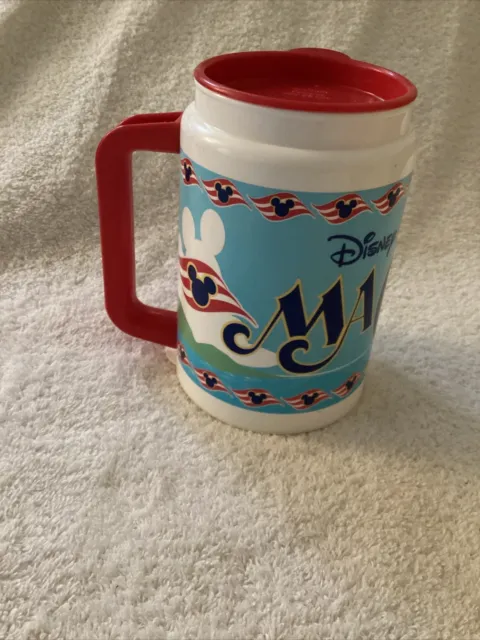 Vintage Disney MAGIC Cruise Line DCL Resort Refillable Mug Cup Reusable Ship