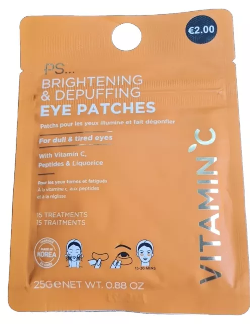 PS...Brightening & Depuffing Eye Patches - For Dull Tired Eyes 15 Treatments