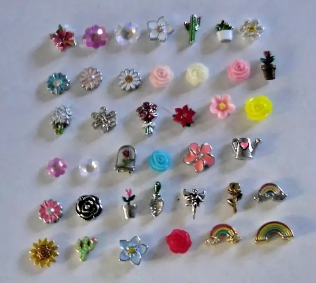 Origami Owl Flower Charms FREE SHIPPING BUY 4 Get Free Charm 3