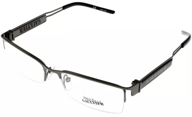 Jean Paul Gaultier Eyeglasses Frame Semi Rimless Gray Unisex VJP090M 0568