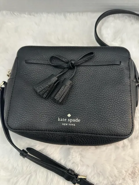 Kate Spade New York Hayes Street Arla Crossbody Black Pebbled