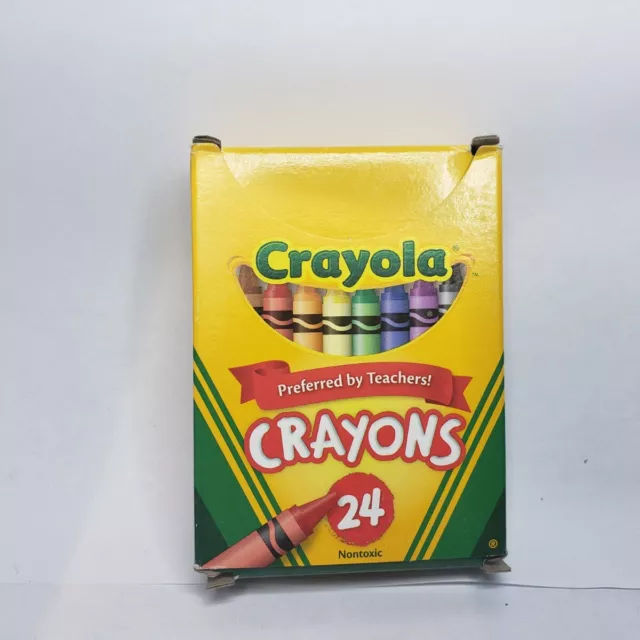 Crayola 24 Count Box of Crayons Non-Toxic Color Coloring School Supplies G15/19