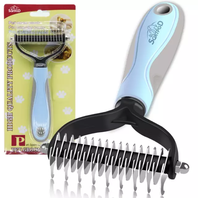 Undercoat Rake Pet Dog Cat Grooming Brush Long Haired Dematting Deshedding Tool