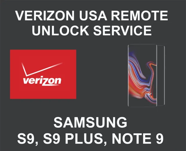 Samsung Unlock Service, Samsung S9, S9 Plus, Note 9, 7v