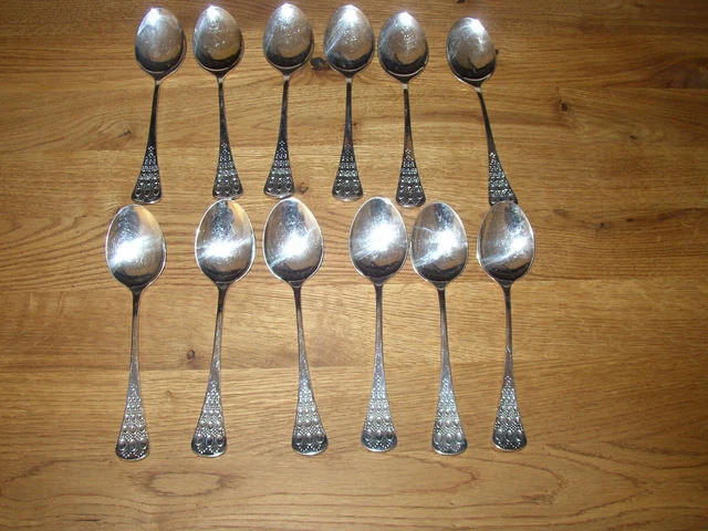 Björn Wiinblad  Rosenthal Romanze Besteck - 12 Dessertlöffel 17,5cm versilbert