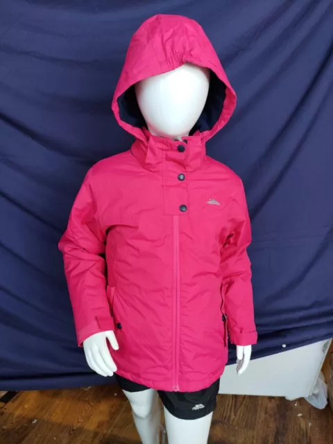 Age 5/6 Maybole Girls Kids Trespass Waterproof Jacket Pink