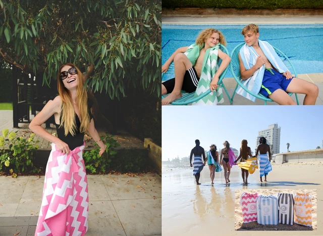 Beach Towel Extra Large Quick Dry 200cm x 90cm