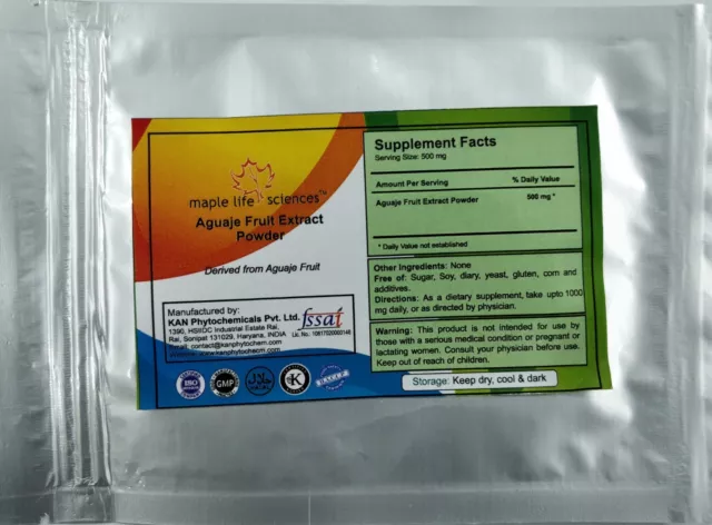 Aguaje Fruit Extract Powder Pure and High Quality Extract POWDER