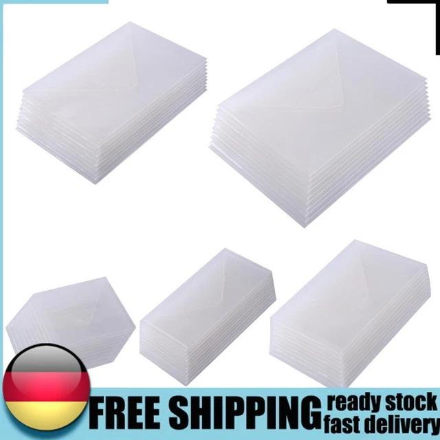 10pcs/Set Transparent Plastic Storage Bags for Scrapbooking Cutting Dies Holders