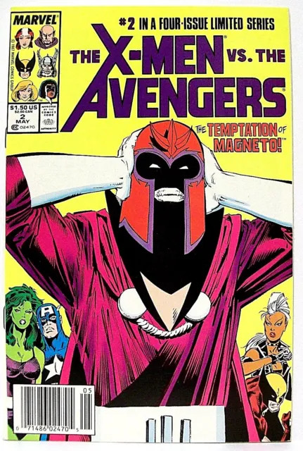 "X-MEN vs THE AVENGERS" Issue # 2 (May, 1987, Marvel Comics) MARC SILVESTRI art