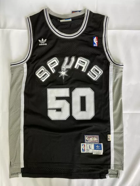 Retro David Robinson #50 San Antonio Spurs Basketball Jerseys Stitched Black