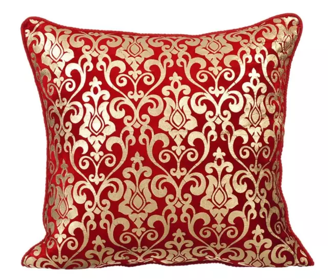 Cuscino Decorativo Cover Rosso 40.6cmx40.6cm,Divano Decorazione Velluto Tessuto