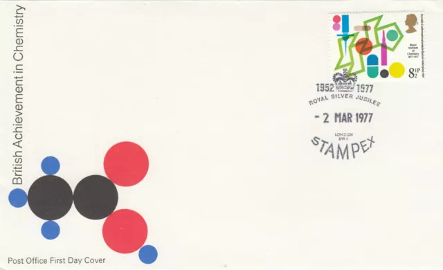 (53362) GB FDC Chemistry STAMPEX Londres SW1 1977