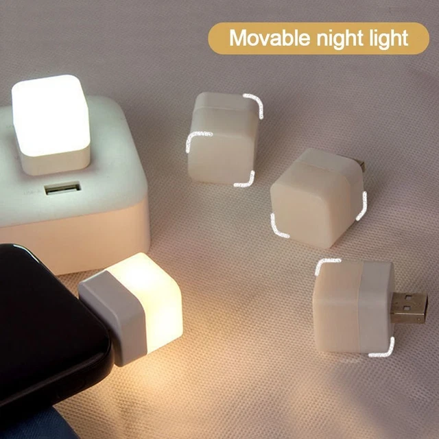 Quadratisch Buch lampen Kleines Nachtlicht USB-Stecker lampe Lese licht