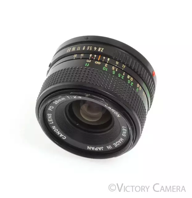Canon FD 28mm f2.8 (late version) Manual Focus Wide Angle Lens -Clean-